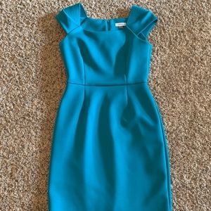 Calvin Klein blue cocktail/work dress